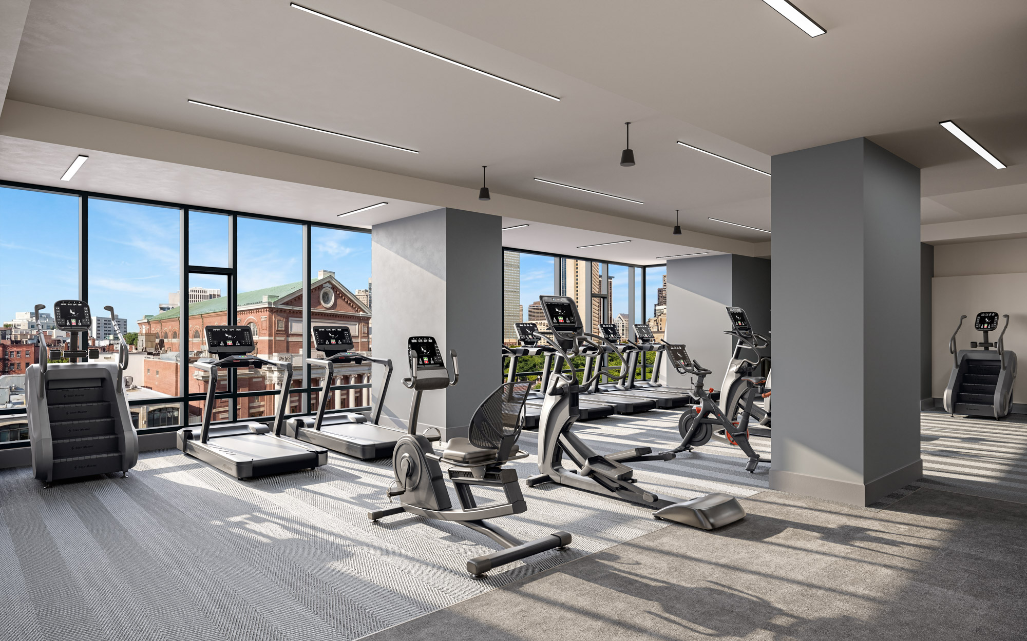 Lyra fitness center interior - Boston, MA